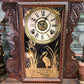Welch Mantel Shelf Clock, Vintage Wind Up Kitchen Parlor w/ Pendulum Key K