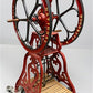 Elgin National Coffee Mill Grinder, Vintage Cast Iron Double Wheel Floor Model
