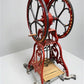 Elgin National Coffee Mill Grinder, Vintage Cast Iron Double Wheel Floor Model