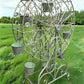 Large Ferris Wheel Rotating Planter, Flower Pot, Outdoor Planter, Garden Décor C