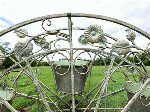 Large Ferris Wheel Rotating Planter, Flower Pot, Outdoor Planter, Garden Décor C