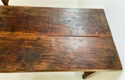 Reclaimed Wood Folding Table (68.5x22) Rustic Wood Dining, Kitchen Island B132