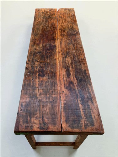 Reclaimed Wood Folding Table (68.5x22) Rustic Wood Dining, Kitchen Island B132