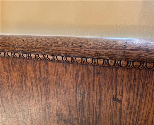 Wooden Church Pew (4'2") Vintage Porch Bench, Entry Foyer, Dining Seating A16