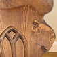 Wooden Church Pew (4'2") Vintage Porch Bench, Entry Foyer, Dining Seating A16