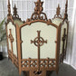 Church Lamp Chandelier, Vintage Ceiling Hanging Hexagonal Gothic Light Fixture A