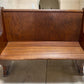 Wooden Church Pew, (4'2") Vintage Porch Bench, Entry Foyer, Dining Seating A17