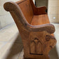 Wooden Church Pew, (4'2") Vintage Porch Bench, Entry Foyer, Dining Seating A17