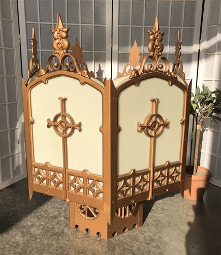 Church Lamp Chandelier, Vintage Ceiling Hanging Hexagonal Gothic Light Fixture B