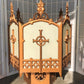 Church Lamp Chandelier, Vintage Ceiling Hanging Hexagonal Gothic Light Fixture C
