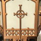 Church Lamp Chandelier, Vintage Ceiling Hanging Hexagonal Gothic Light Fixture C
