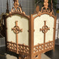 Church Lamp Chandelier, Vintage Ceiling Hanging Hexagonal Gothic Light Fixture D