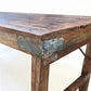 Reclaimed Wood Folding Table (68.75x22.5) Rustic Wood Dining Kitchen Island B133