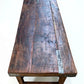 Reclaimed Wood Folding Table (68.75x22.5) Rustic Wood Dining Kitchen Island B133