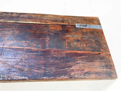 Reclaimed Wood Folding Table (68.75x22.5) Rustic Wood Dining Kitchen Island B133