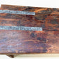 Reclaimed Wood Folding Table (68.75x22.5) Rustic Wood Dining Kitchen Island B133