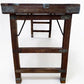 Reclaimed Wood Folding Table (68.75x22.5) Rustic Wood Dining Kitchen Island B133