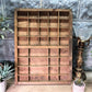Printer Drawer Wood Block Typeset Tray, Letterpress Thimble Shelf Display, A73