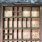 Printer Drawer Wood Block Typeset Tray, Letterpress Thimble Shelf Display, A76