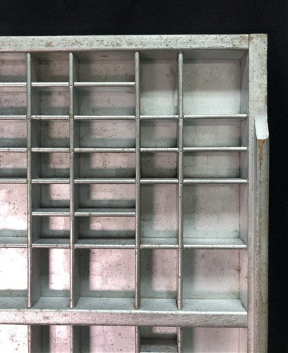 Printer Drawer Wood Block Typeset Tray, Letterpress Thimble Shelf Display, A77