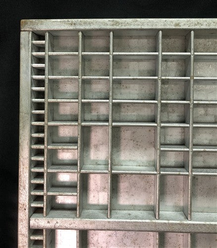 Printer Drawer Wood Block Typeset Tray, Letterpress Thimble Shelf Display, A77