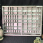 Printer Drawer Wood Block Typeset Tray, Letterpress Thimble Shelf Display, A78