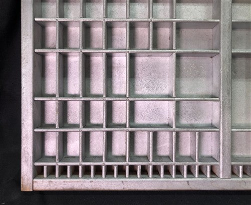 Printer Drawer Wood Block Typeset Tray, Letterpress Thimble Shelf Display, A78