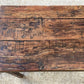 Reclaimed Wood Folding Table (68.75x22.5) Rustic Wood Dining Kitchen Island B134