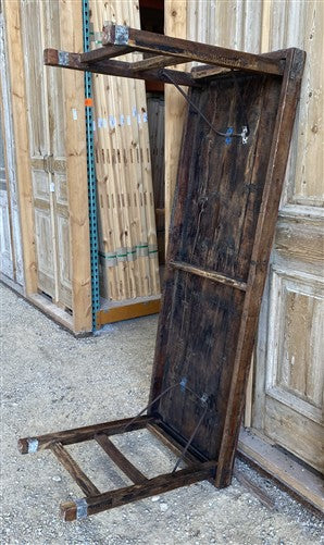 Reclaimed Wood Folding Table (68.75x22.5) Rustic Wood Dining Kitchen Island B134