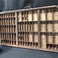 Printer Drawer Wood Block Typeset Tray, Letterpress Thimble Shelf Display, A57