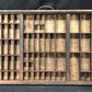 Printer Drawer Wood Block Typeset Tray, Letterpress Thimble Shelf Display, A57