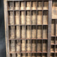 Printer Drawer Wood Block Typeset Tray, Letterpress Thimble Shelf Display, A57