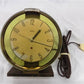 Westclox Oracle Alarm Clock Model 56-E, Vintage MCM Art Deco Brass Working Clock