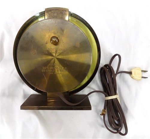 Westclox Oracle Alarm Clock Model 56-E, Vintage MCM Art Deco Brass Working Clock