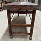 Reclaimed Wood Folding Table (67.5x22.75) Rustic Wood Dining Kitchen Island B136