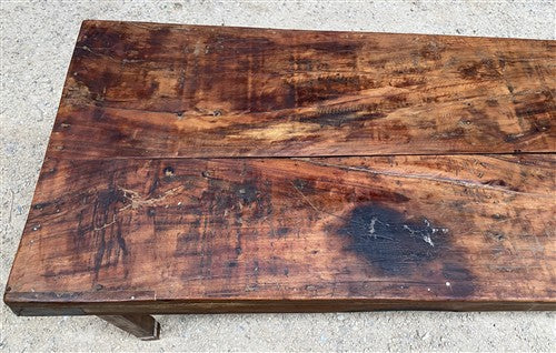 Reclaimed Wood Folding Table (67.5x22.75) Rustic Wood Dining Kitchen Island B136