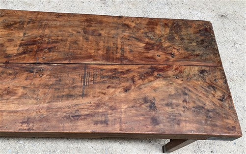 Reclaimed Wood Folding Table (67.5x22.75) Rustic Wood Dining Kitchen Island B136