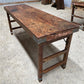 Reclaimed Wood Folding Table (67.5x22.75) Rustic Wood Dining Kitchen Island B136