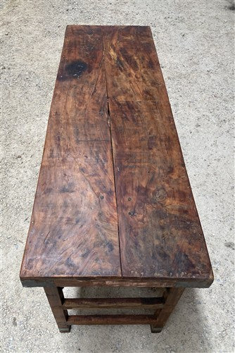 Reclaimed Wood Folding Table (67.5x22.75) Rustic Wood Dining Kitchen Island B136