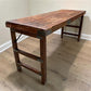 Reclaimed Wood Folding Table (68.75x22.25)Rustic Wood Dining Kitchen Island B137