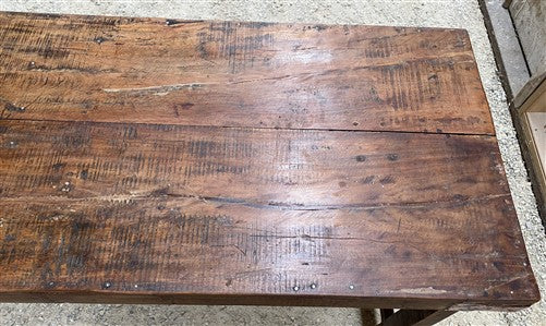 Reclaimed Wood Folding Table (68.75x22.25)Rustic Wood Dining Kitchen Island B137