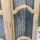 Antique French Double Doors (46.5x81.75) 4 Pane Glass, European Reclaimed G207