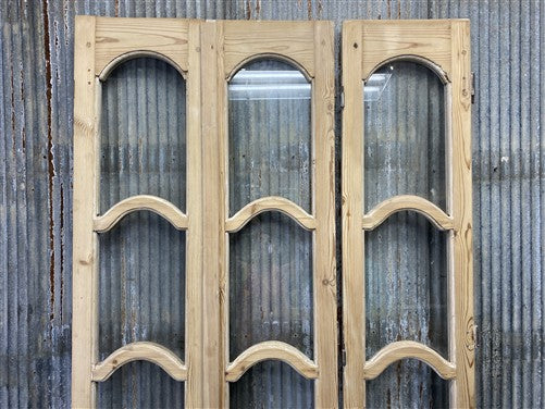 Antique French Double Doors (46.5x81.75) 4 Pane Glass, European Reclaimed G207