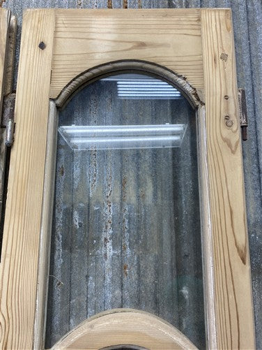 Antique French Double Doors (46.5x81.75) 4 Pane Glass, European Reclaimed G207