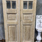 Antique French Double Doors (36.75x86) 5 Pane Glass, European Reclaimed G208
