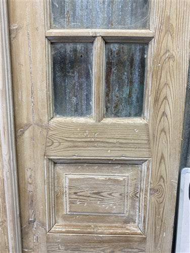 Antique French Double Doors (36.75x86) 5 Pane Glass, European Reclaimed G208