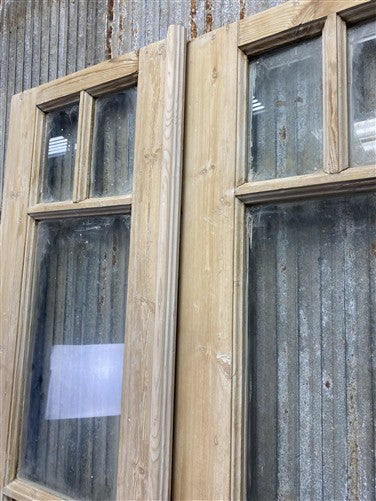 Antique French Double Doors (36.75x86) 5 Pane Glass, European Reclaimed G208