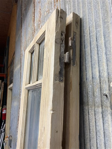 Antique French Double Doors (36.75x86) 5 Pane Glass, European Reclaimed G208