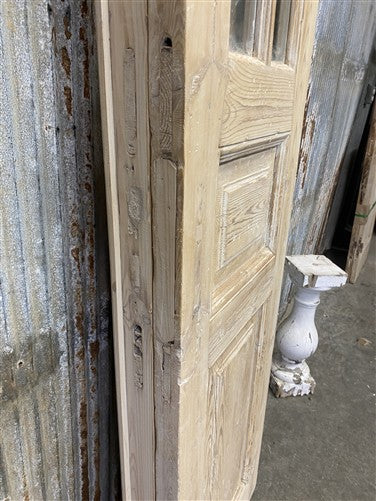 Antique French Double Doors (36.75x86) 5 Pane Glass, European Reclaimed G208