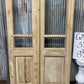 Antique French Double Doors (37.75x87) 3 Pane Glass, European Reclaimed G209